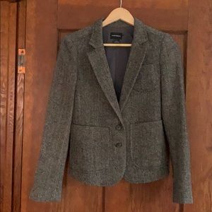 Club Monaco Herringbone tweed blazer 100% wool